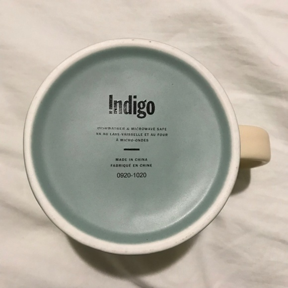 NEW Indigo Cup Half Full Attitude Mug - Picture 4 of 5